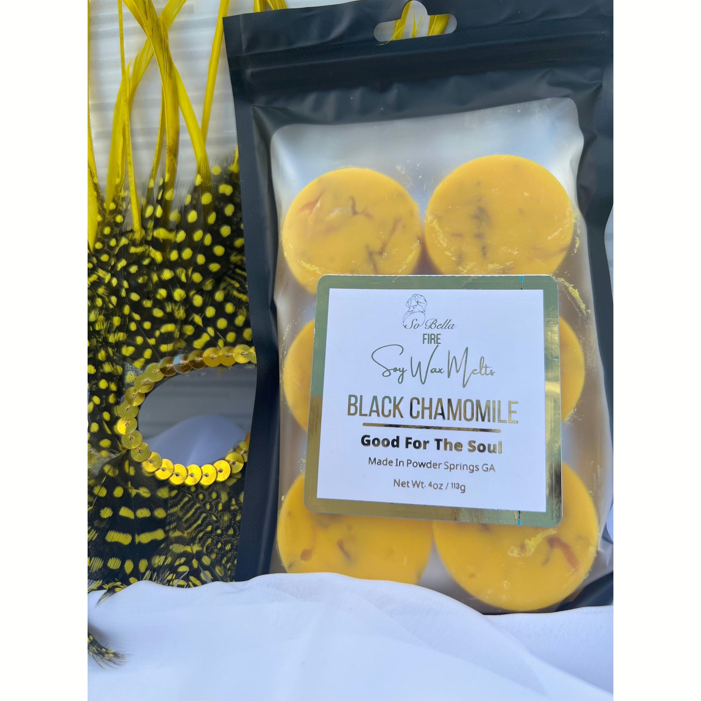 Black Chamomile Scented Wax Melts