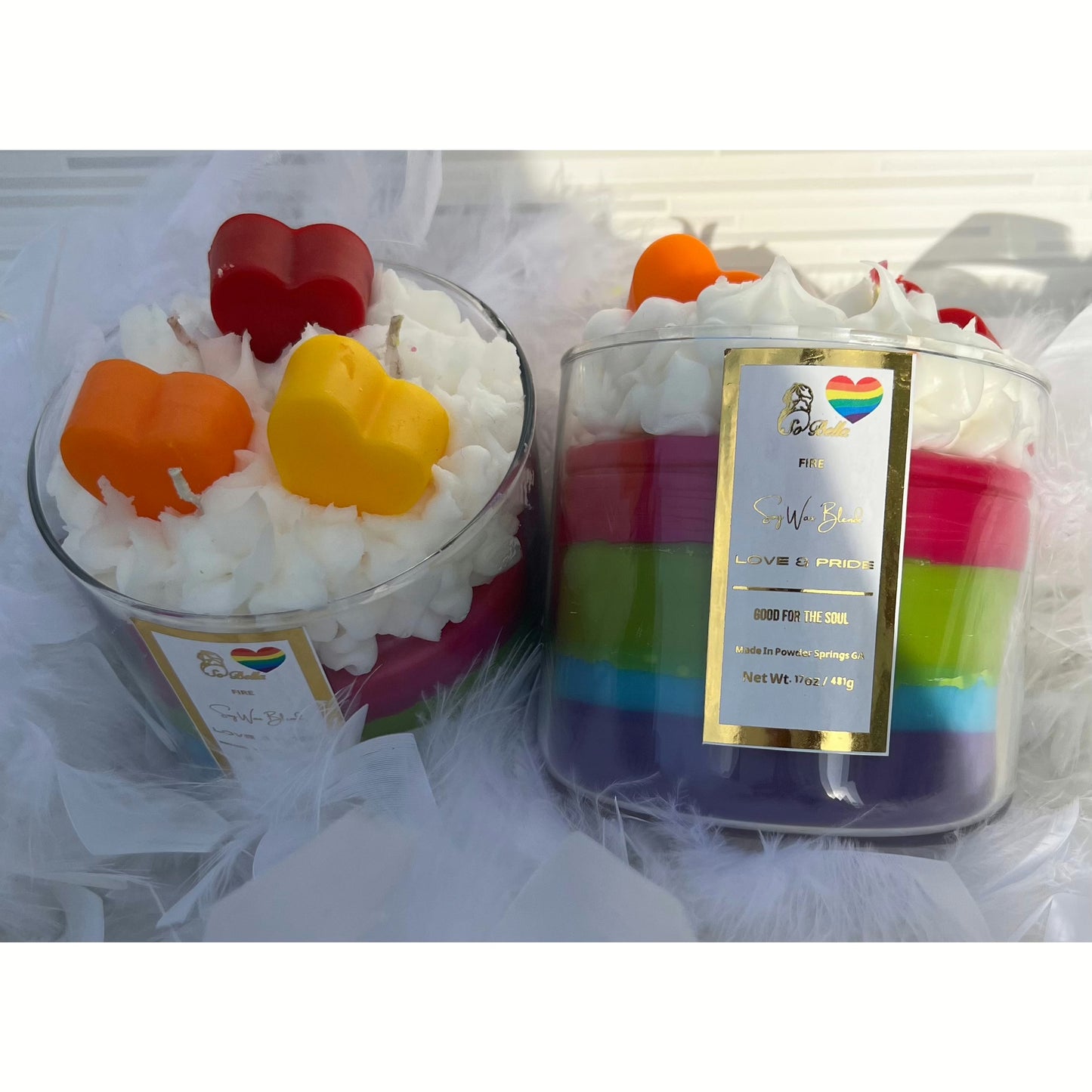 17 oz 3 - Wick Love & Pride Scented Candle | Decorative | Unique