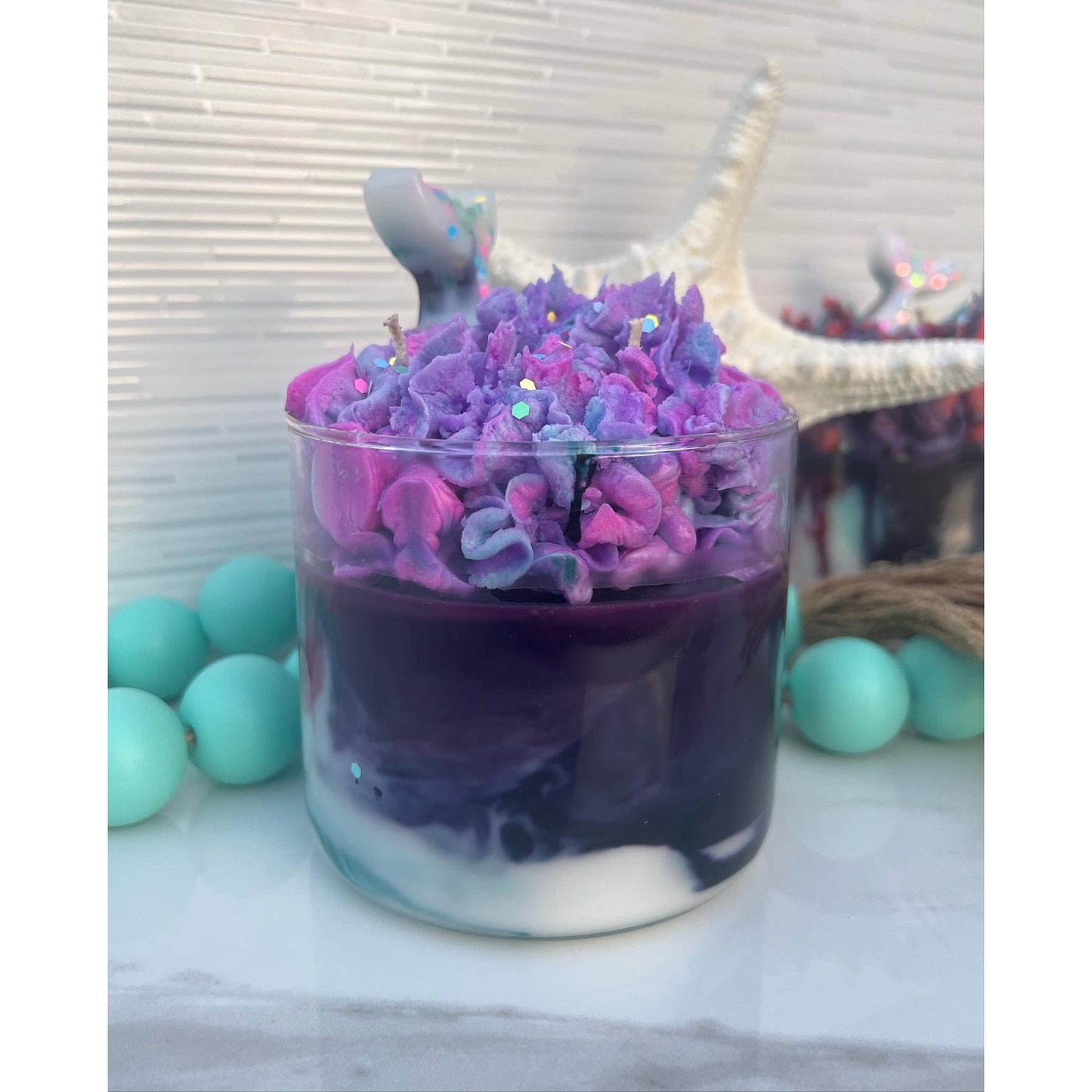 17 oz 3-Wick Coral Reef  Scented Candle | Decorative | Unique